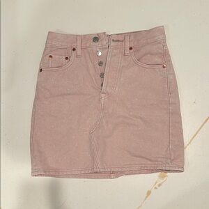 Pink Levi’s Jean Skirt